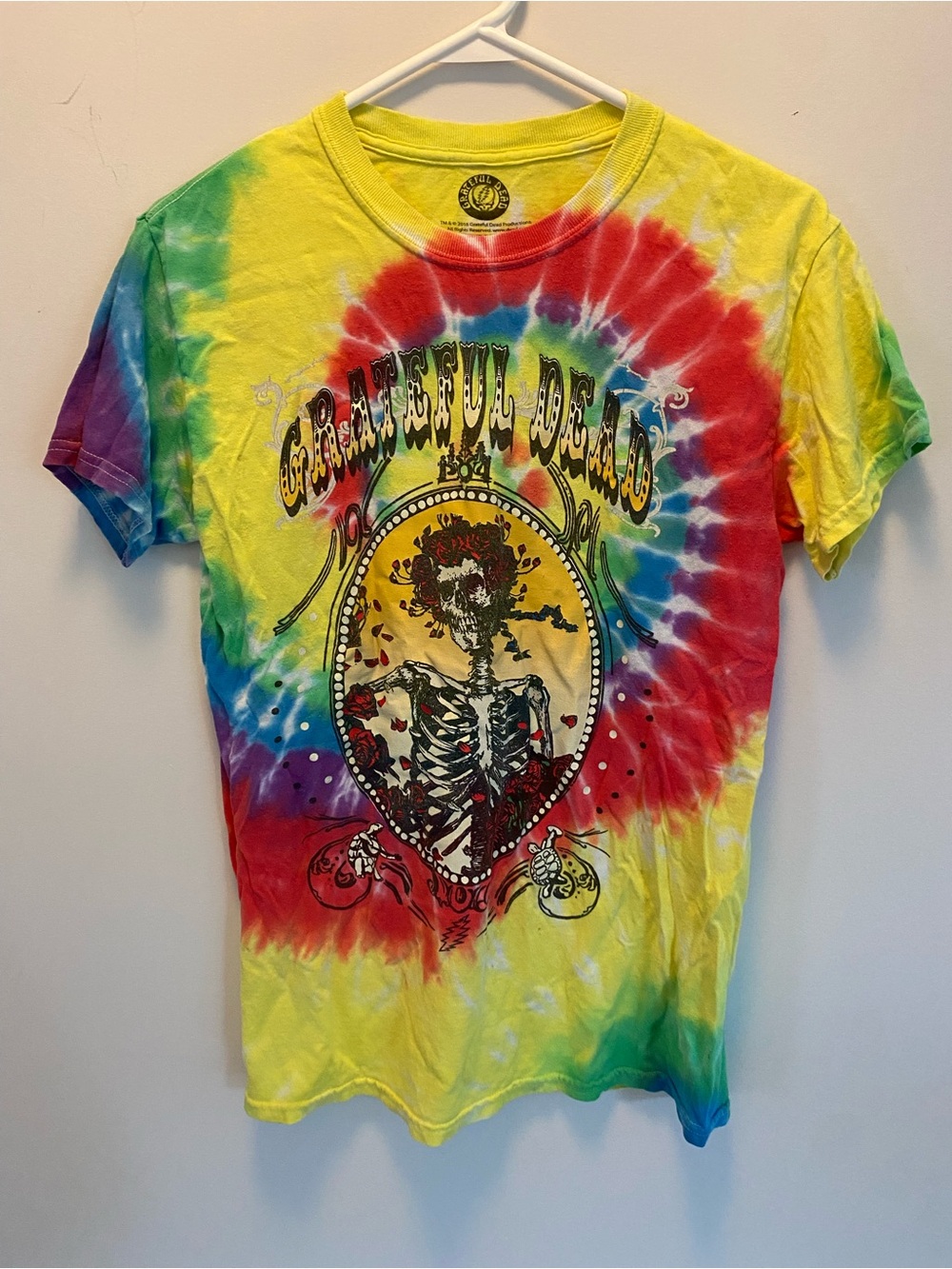 Grateful Dead Yellow Multi Tie-Dye Bertha T Shirt